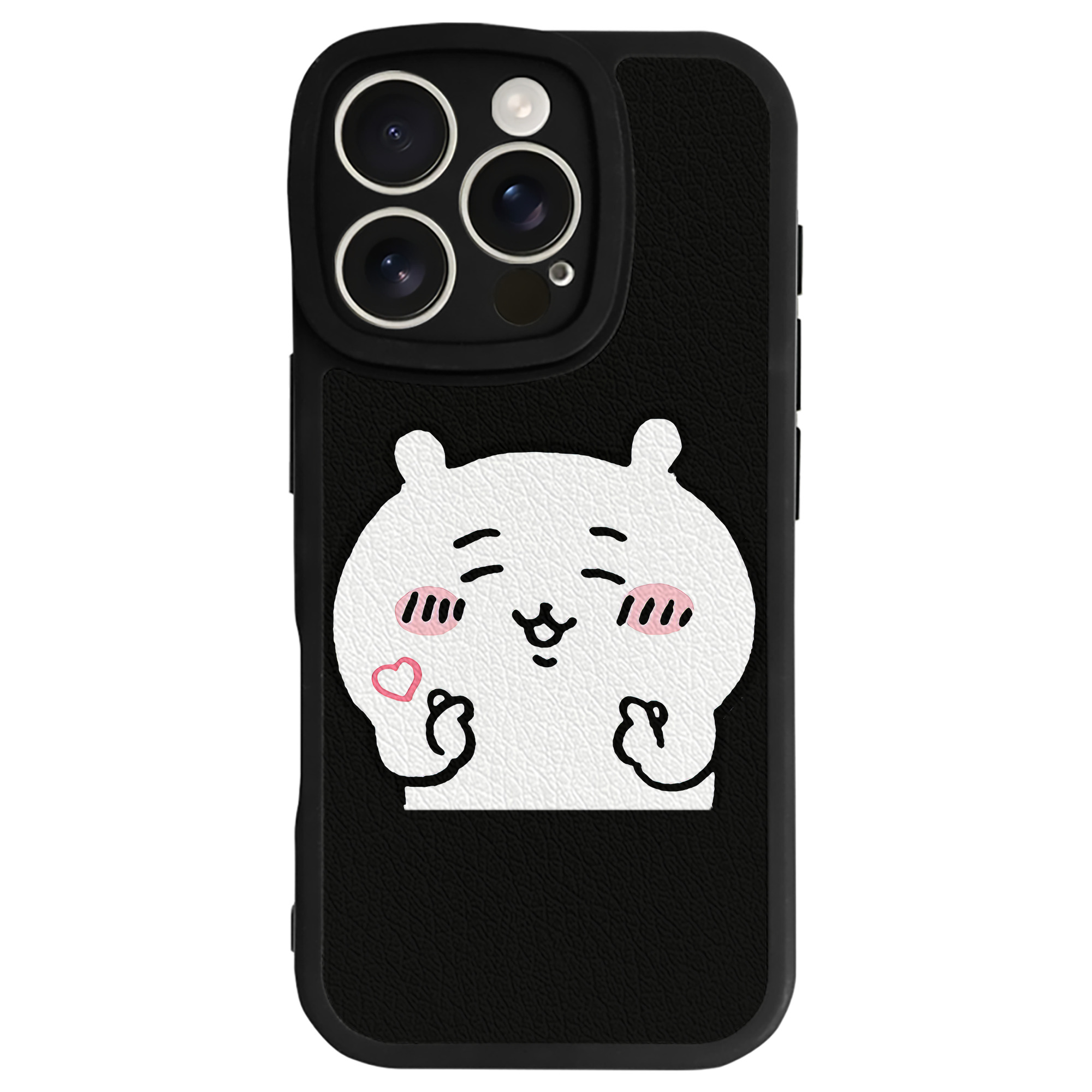 （画像用） ちいかわ ちいかわ Chii-kawa chiikawa 【iPhone 16シリーズ対応】シリコンスマホケース（レザー調） 材質：シリコン
